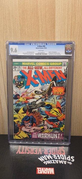 X-Men 95 - White Pages - 1 Graded comic - 1975 - CGC 9.6, Nieuw