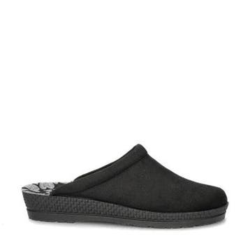 Rohde pantoffels voor dames in het Zwart, Verzenden, Zwart, Pantoffels of Sloffen, Rohde