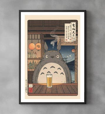 Sato Hageshi - Totoro at the Tavern - My Neighbor Totoro -, Nieuw