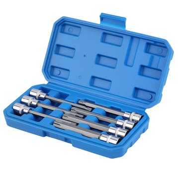 Set of 8 Long Torx Bit Sockets 3/8 Drive T25-T60 110mm P..., Verzenden, Nieuw
