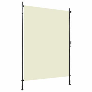 vidaXL Rolgordijn voor buiten 150x270 cm crème, Verzenden, Nieuw