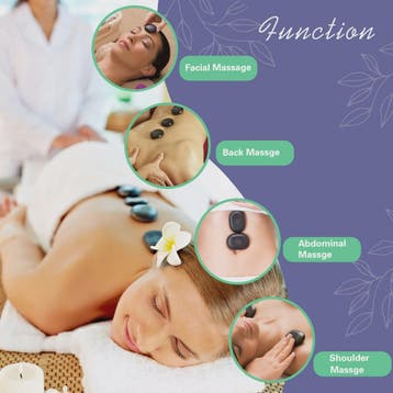 Hot Stone Massage Set met Verwarmer - Verstelbare Temperatuu, Verzenden, Nieuw