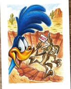 Joan Vizcarra Giclée - Wile E. Coyote & Road Runner “Desert, Nieuw in verpakking