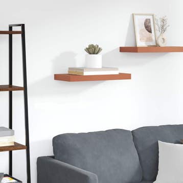 vidaXL Wandplank Wandgemonteerd Rood 60 x 23 x 4 cm Bewerkt, Verzenden, Nieuw