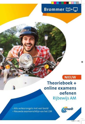 Theorieboek + online examens oefenen Rijbewijs AM - ANWB, Verzenden, Zo goed als nieuw, ANWB
