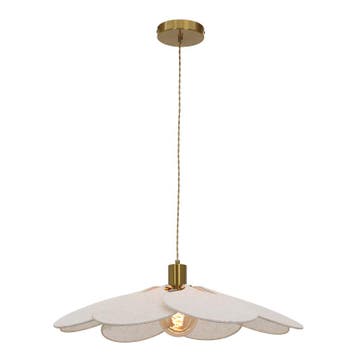 Japandi hanglamp beige, Nena, Ophalen of Verzenden, Nieuw, Japandi