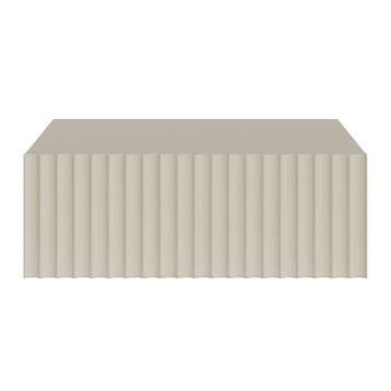 Nachtkastje Nand zwevend met lade 42x30x15 cm havermout [en., Verzenden, Nieuw
