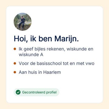 Bijles rekenen voor de basisschool in Haarlem, Privéles, Bijles
