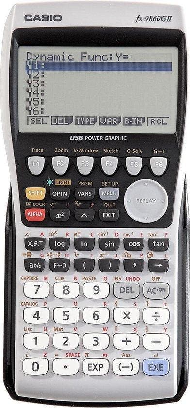 Casio fx-9860GII Grafische Rekenmachine, Diversen, Rekenmachines, Zo goed als nieuw, Verzenden