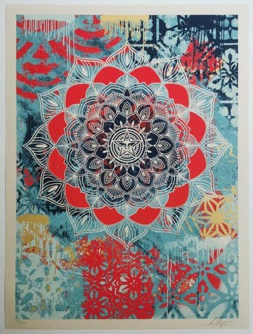 Shepard Fairey (OBEY) (1970) - Chaos Mandala (Verisart