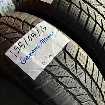 2 x Goodyear 195-65-15 4 Seizoenbanden 6,5mm, Gebruikt, 15 inch, Ophalen of Verzenden, All Season