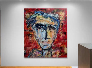 Jovan Srijemac (1962) - Ghost from the computer - XXL, Antiek en Kunst, Kunst | Schilderijen | Modern
