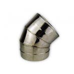 Dubbelwandig RVS, bocht 5° graden,  Ø300/350, Ophalen of Verzenden, Nieuw