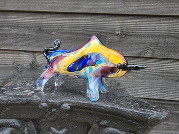 Beeld, Handmade Bull - Glass - 12 cm - Glas - 2026
