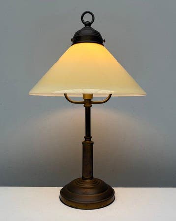Tafellamp - Opaline glas, Antiek en Kunst