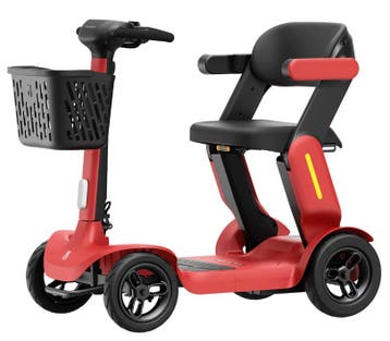 Paiseec S3 Rood lichtgewicht opvouwbare scootmobiel, Ophalen of Verzenden, Nieuw
