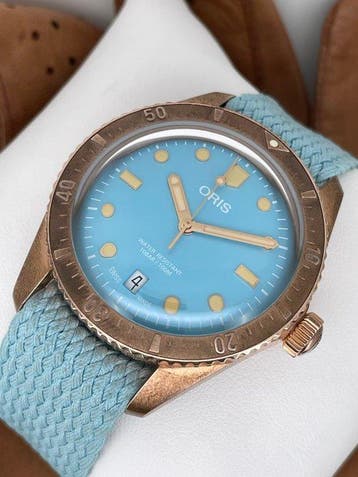 Oris - Divers Sixty-Five Cotton Candy Bronze Automatic -, Nieuw