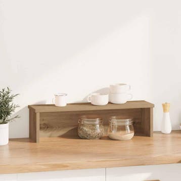 vidaXL Keukenrek stapelbaar 60x15x16 cm bewerkt hout, Verzenden, Nieuw