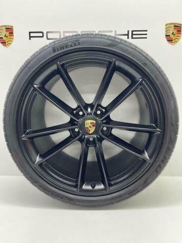 Porsche 992 20/21 Carrera Classic GTS velgen met banden, Ophalen, Gebruikt, 295 mm, Banden en Velgen