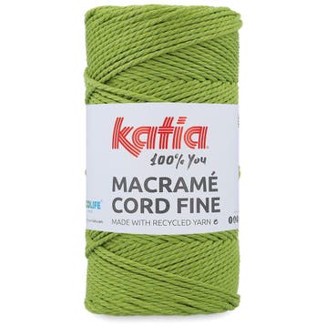 Katia Macramé Cord Fine - 215 Pistachegroen - Gerecycled K, Ophalen of Verzenden, Nieuw