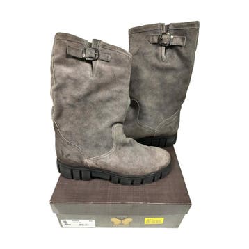 Felmini - Dames platform boots - Grijs - Maat 42, Ophalen of Verzenden, Nieuw