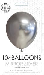 10x Ballonnen Zilver, Hobby en Vrije tijd, Feestartikelen, Verzenden, Nieuw, Versiering, Verjaardag