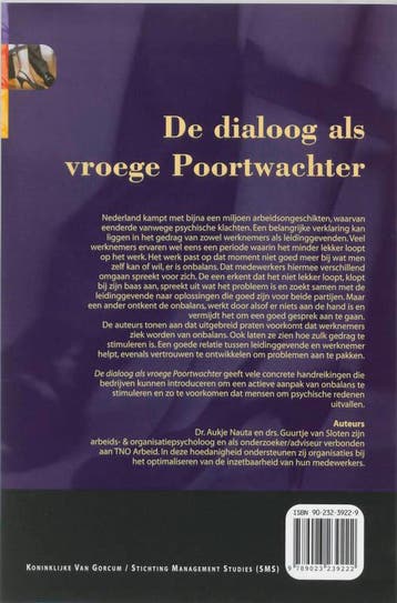 De dialoog als vroege Poortwachter / Stichting management, Verzenden, Gelezen, A. Nauta