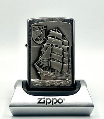 Zippo - Gorch Fock 2015 - Aansteker - Geborsteld chroom, Nieuw