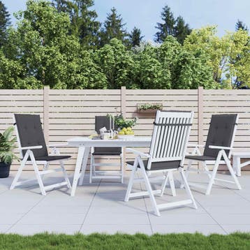 vidaXL Tuinstoelkussens rugleuning 4 st 120x50x3 cm stof, Verzenden, Nieuw