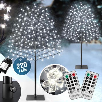 Kersenbloesemboom Set van 2 Koudwit 220cm 220 LEDs, Verzenden, Nieuw