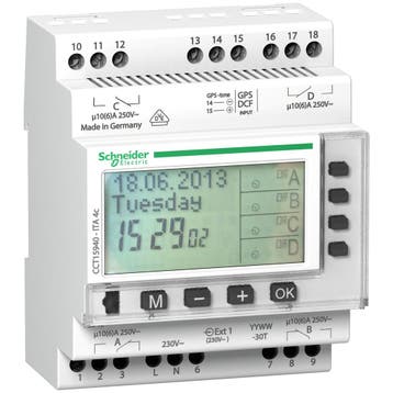 Schneider Electric 4-kanaals programmeerbare jaarschakelklok, Verzenden, Nieuw, Overige typen