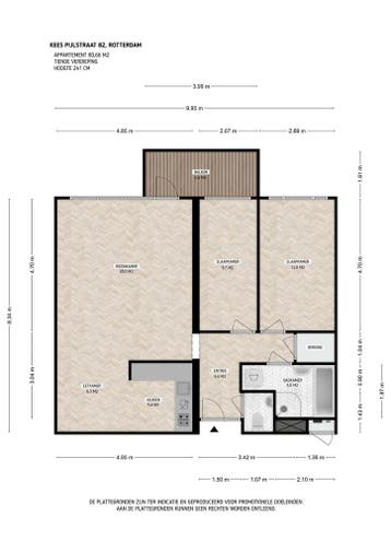 Te huur: Appartement Kees Pijlstraat in Rotterdam, Appartement, Rotterdam, Zuid-Holland