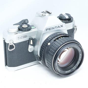 Pentax MG + SMC 50mm F1.4 Analoge camera, Nieuw