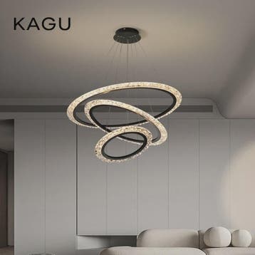Luxe Gouden LED Ring Hanglamp met Kristaldecoratie - Modern, Verzenden, Nieuw