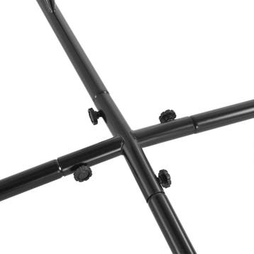 Hangstoel standaard staal 110x110x205 cm zwart, Tuin en Terras, Verzenden, Nieuw