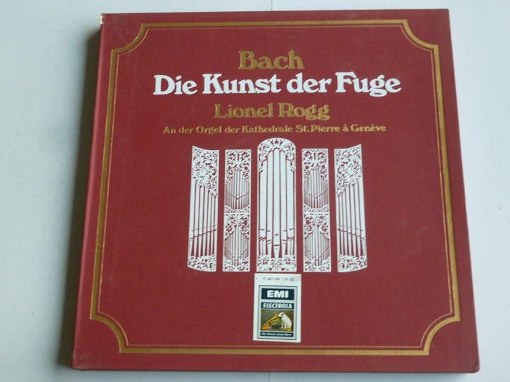 Bach - Die Kunst der Fuge / Lionel Rogg (2 LP), Cd's en Dvd's, Vinyl | Klassiek, Zo goed als nieuw, Ophalen of Verzenden