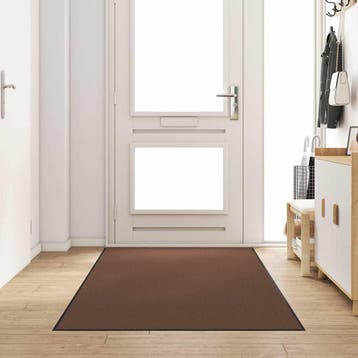 vidaXL Deurmat Bruin en zwart 120 x 300 cm 100% Polyamide, Verzenden, Nieuw