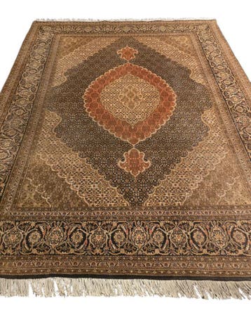Perzisch Tapijt Tabriz 300x200 wollen vloerkleed iran, Blauw, Perzisch tapijt  wollen vloerkleed handgeknoopt iran tabriz, 200 cm of meer