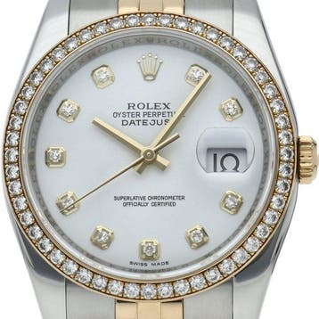 Rolex - Datejust 36 Mens Watch Diamond Bezel 10P Diamond -, Nieuw