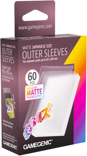 Outer Sleeves Matte Japanese Sized 62x89mm (60 stuks) -, Verzenden, Nieuw