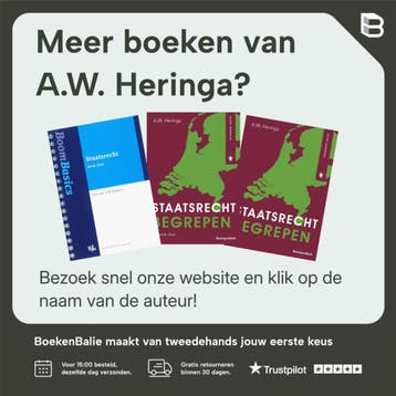 Staatsrecht / Boom Basics 9789089749765 A.W. Heringa, Boeken, Verzenden, Gelezen, A.W. Heringa