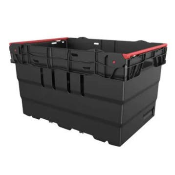 Nestbare Stapelbak, 600x400x360 mm, euronorm, zwart, Doe-het-zelf en Verbouw, Kratten en Dozen, Gebruikt, 40 tot 60 cm, 50 tot 75 cm