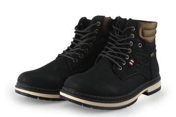 Dockers By Gerli Veterboots in maat 43 Zwart, Kleding | Heren, Verzenden, Dockers By Gerli, Zwart, Boots