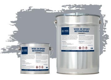 Wixx 2K Epoxy Betonprimer - 20L RAL 7040 | Venstergrijs 20L, Verzenden, Nieuw, Verf, 15 tot 20 liter