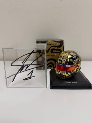 Mclaren - Lando Norris - 2025 - Helm op schaal 1:5., Nieuw