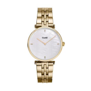 Cluse Triomphe Steel White Pearl, Gold Colour, Verzenden, Nieuw