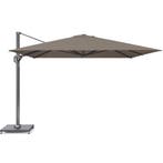 Challenger T1 premium zweefparasol 350x350 cm havanna met, Tuin en Terras, Parasols, Ophalen of Verzenden, Nieuw