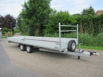 Gebruikte Weijer plateauwagen 660x190cm 3500kg, Ophalen, Zo goed als nieuw