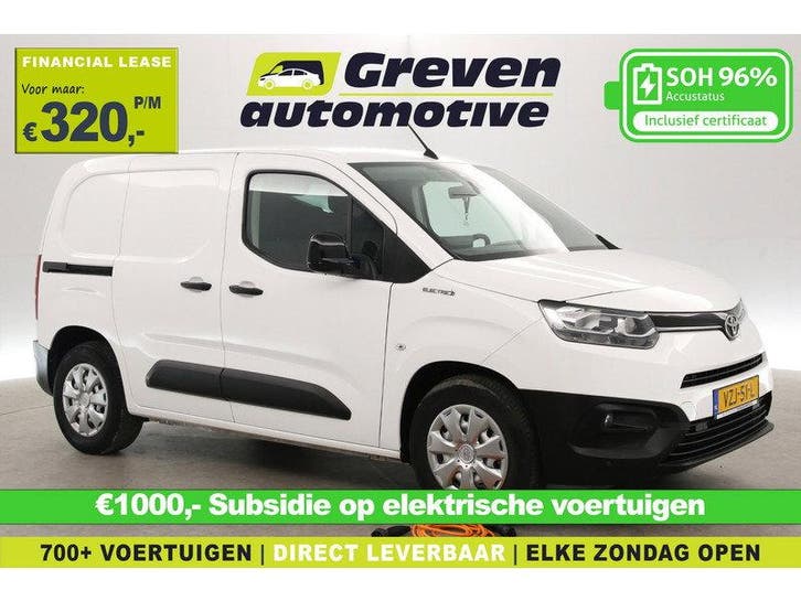 Toyota PROACE CITY 50 kWh | Snelladen | SOH 96% | Virtual, Auto's, Bestelauto's, Automaat, Elektrisch, Wit, Toyota