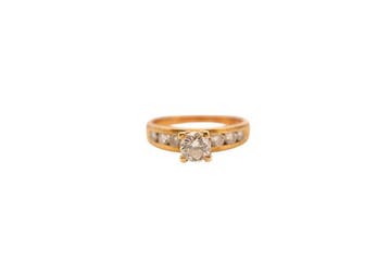Ring - 19.2 kt. Geel goud Diamant (Natuurlijk), Sieraden, Tassen en Uiterlijk, Ringen, Nieuw